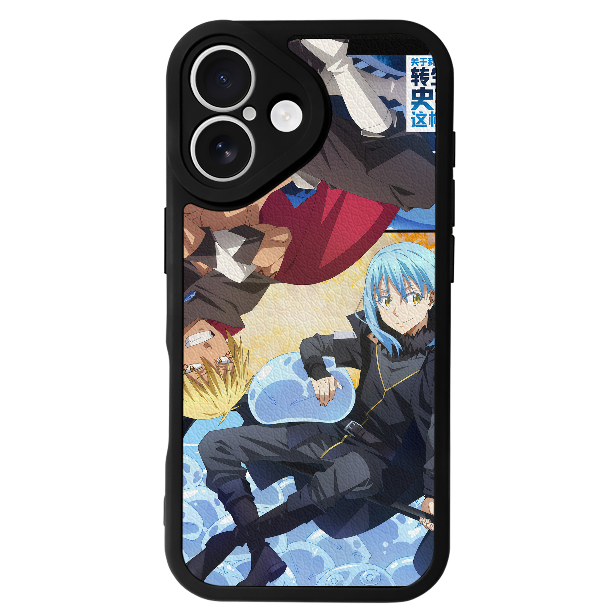 （画像用） 転スラ Regarding Reincarnated to Slime 【iPhone 16シリーズ対応】シリコンスマホケース（レザー調） 材質：シリコン